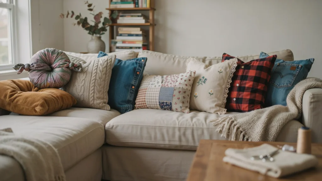 10 Genius Items to Repurpose Into Throw Pillows