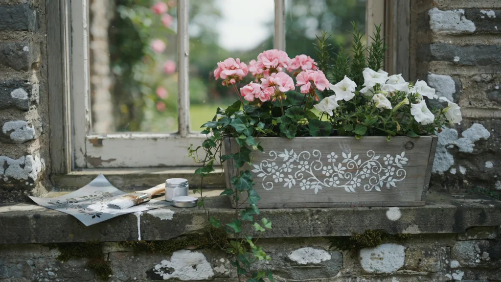 Can You Add Decorative Stencils to a Window Box Planter