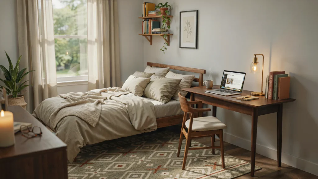 Can a Desk Double as a Nightstand in a Small Bedroom