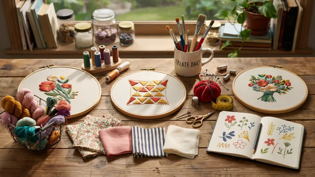 DIY textile art is a cost