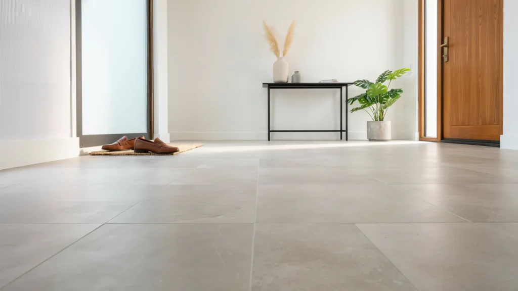 Flooring options for a modern entrance