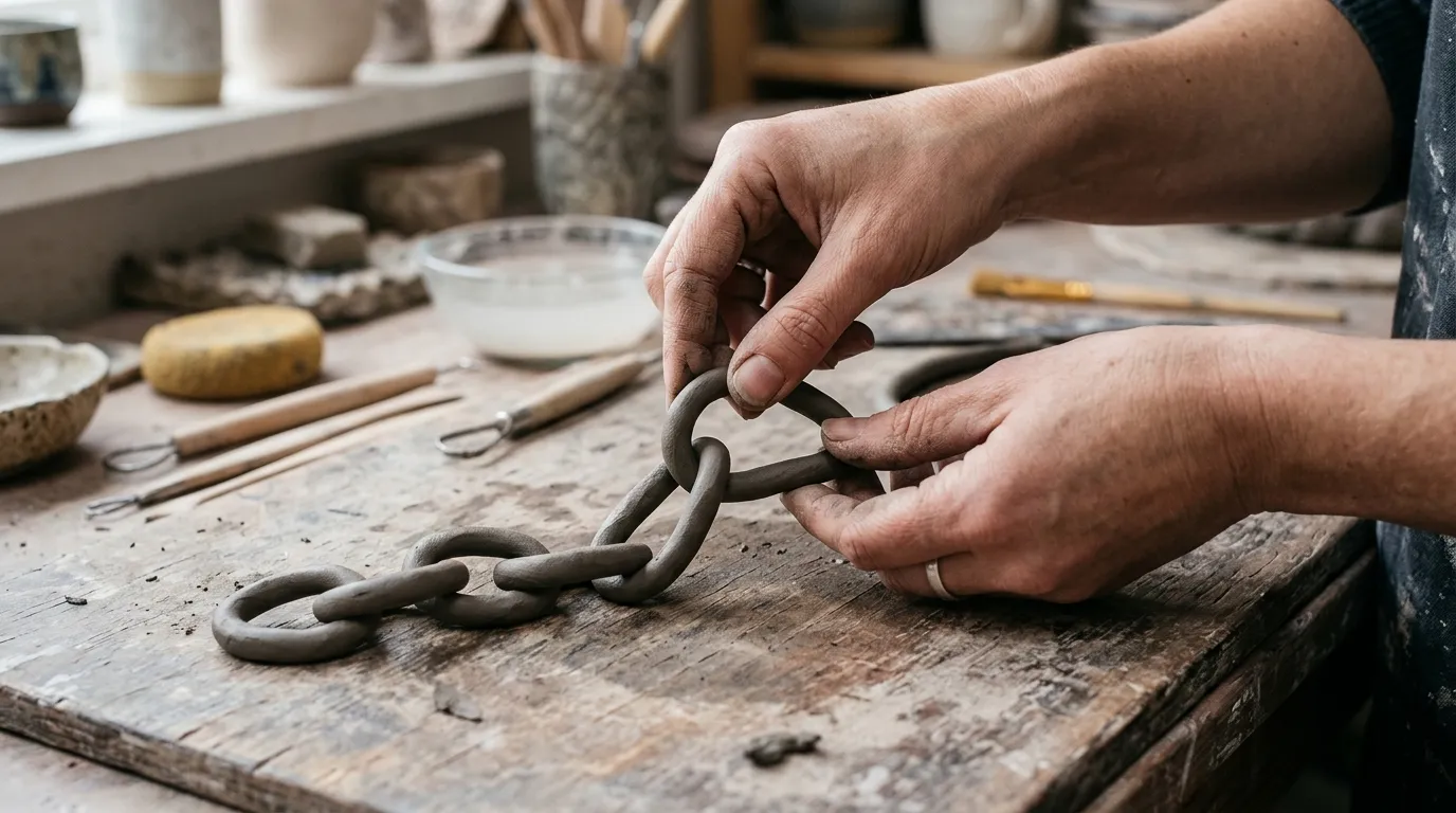 Make a High-End Air-Dry Clay Chain for Almost Nothing