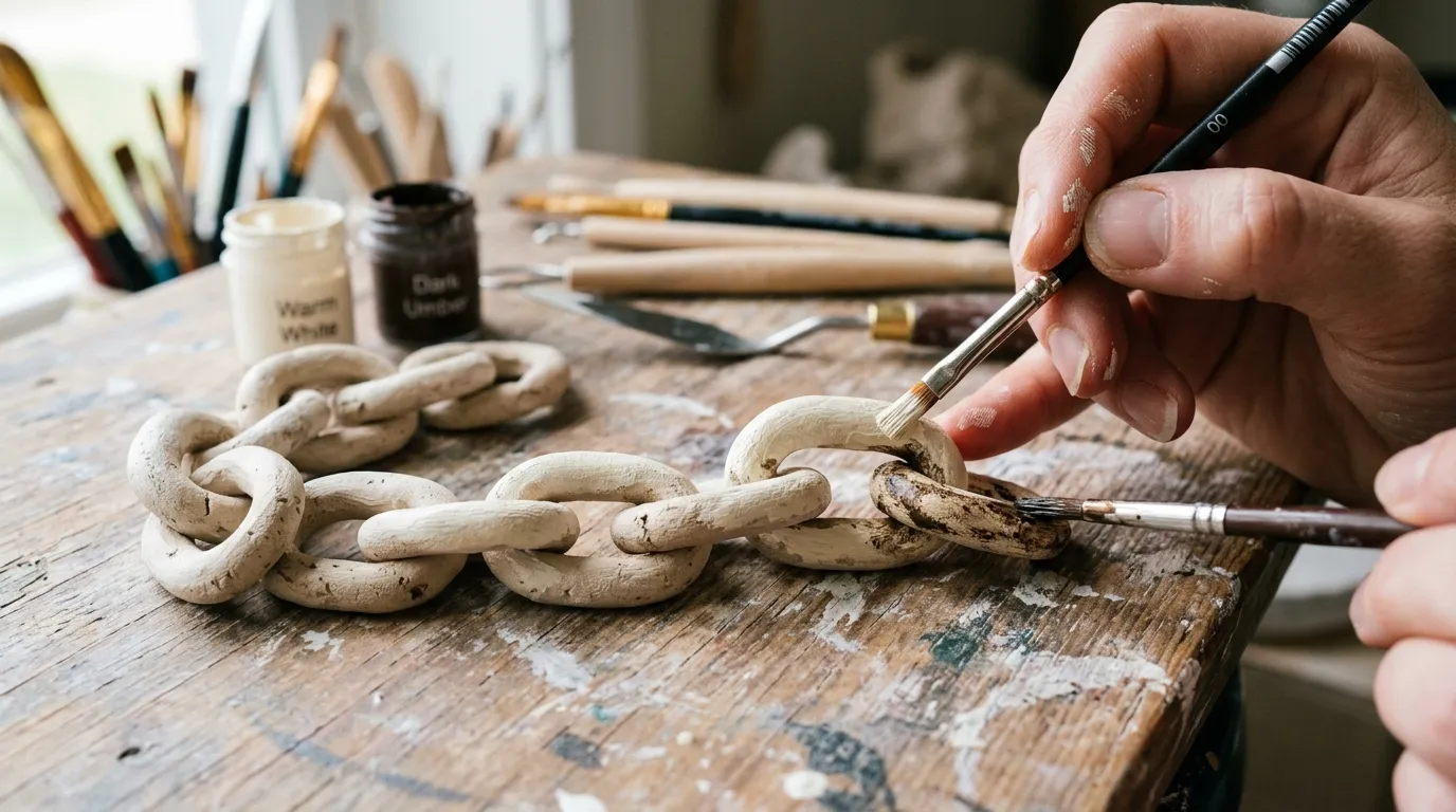 Make a High-End Air-Dry Clay Chain for Almost Nothing
