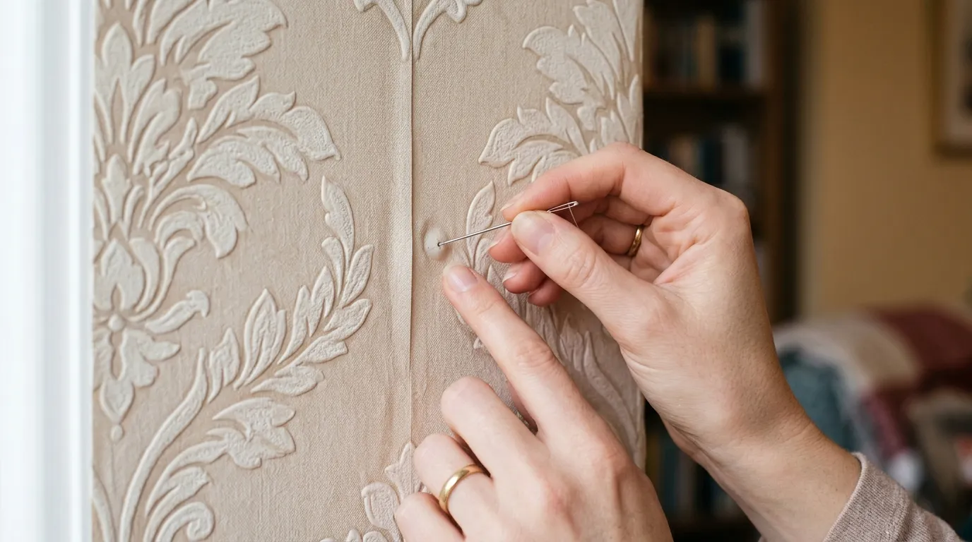 How to easily wallpaper inside picture frame molding