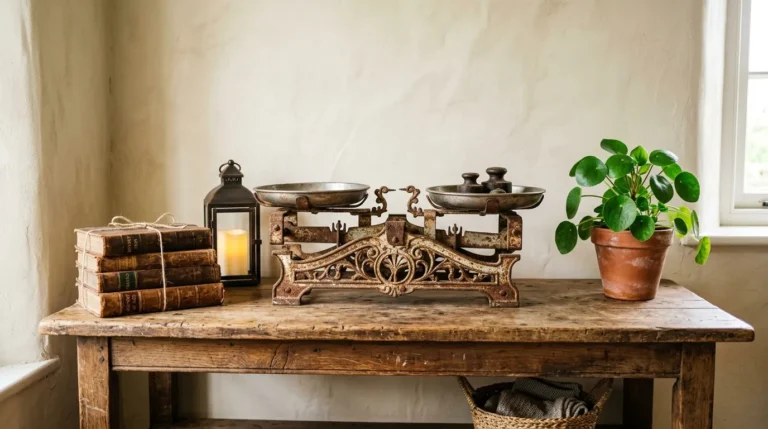 Transforming a Thrifted Scale with Faux Rust Paint