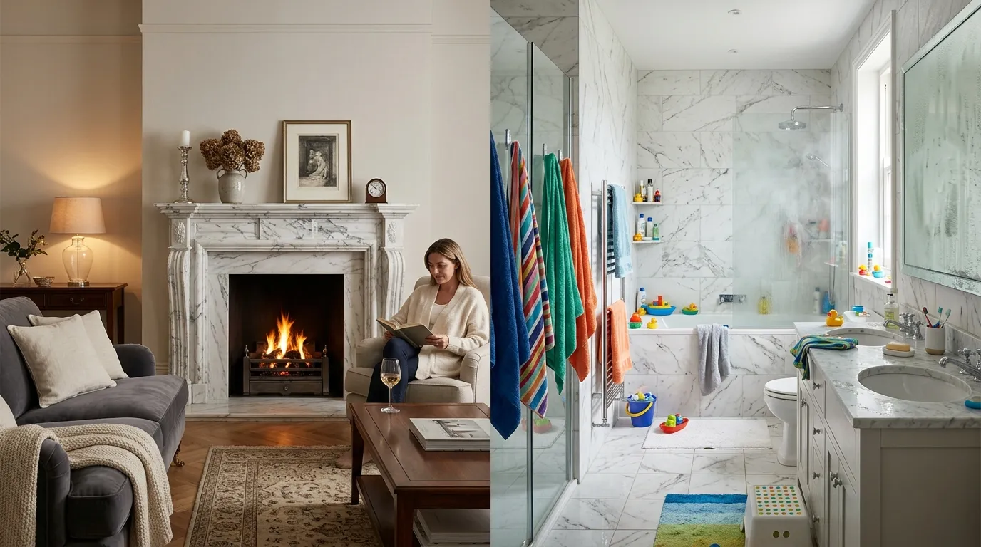 Marble vs. Marble Effect Tiles: Luxury or Practicality?