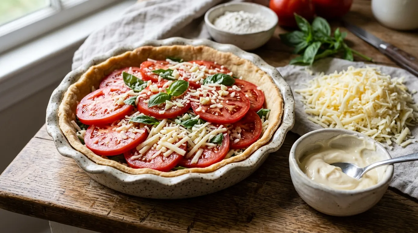 Easy Classic Southern Tomato Pie From Scratch