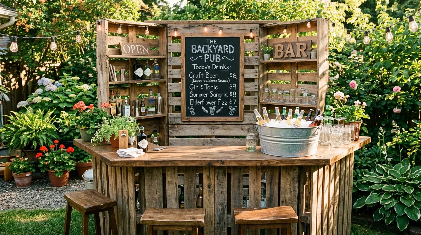 How to Build a Backyard Beer Garden on a Budget