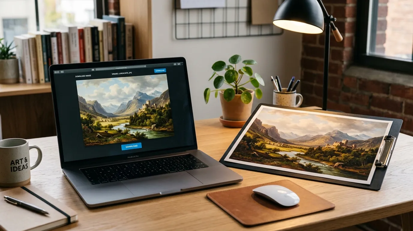 Vintage Landscape Oil Painting Printable Art: Buyer's Guide