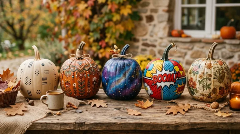 How to Paint Modern Pumpkins 5 Different Ways