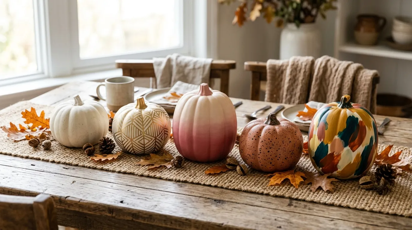 How to Paint Modern Pumpkins 5 Different Ways
