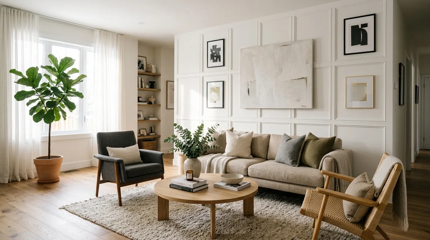 Traditional Grid Molding Wall: DIY Step-by-Step Guide