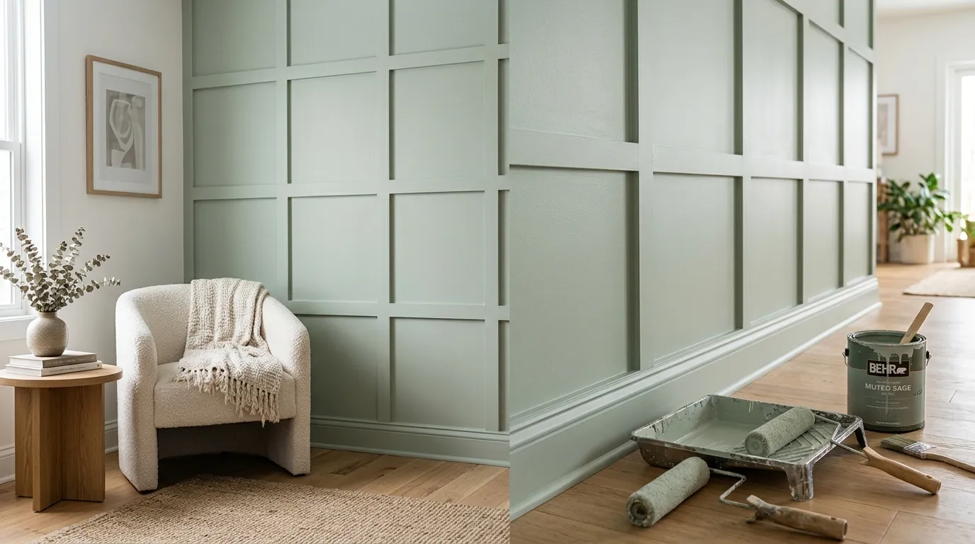 Traditional Grid Molding Wall: DIY Step-by-Step Guide
