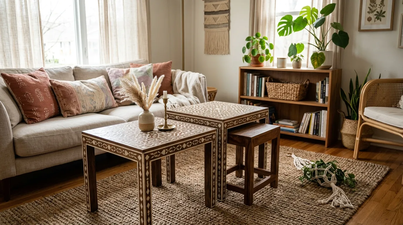 5 Faux Bone Inlay Nesting Table Makeovers to Try