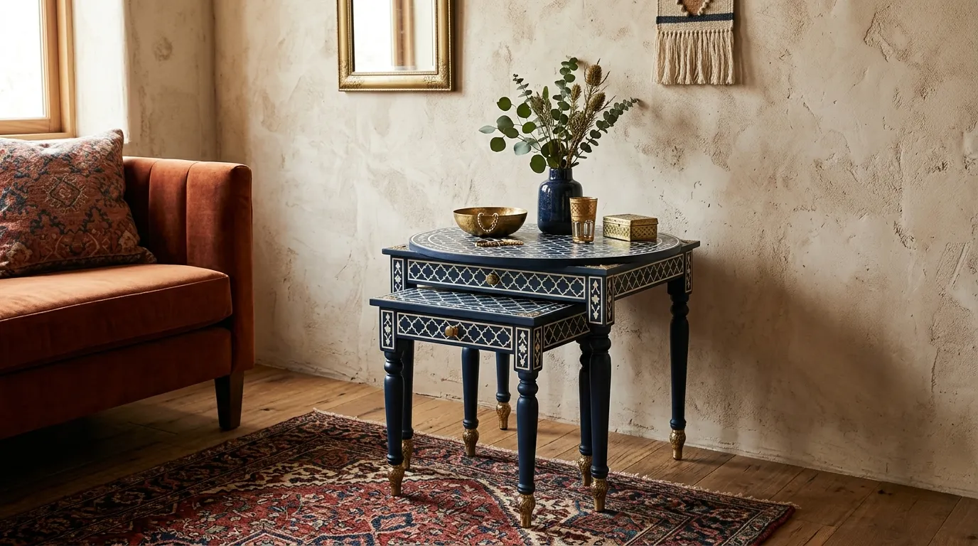 5 Faux Bone Inlay Nesting Table Makeovers to Try