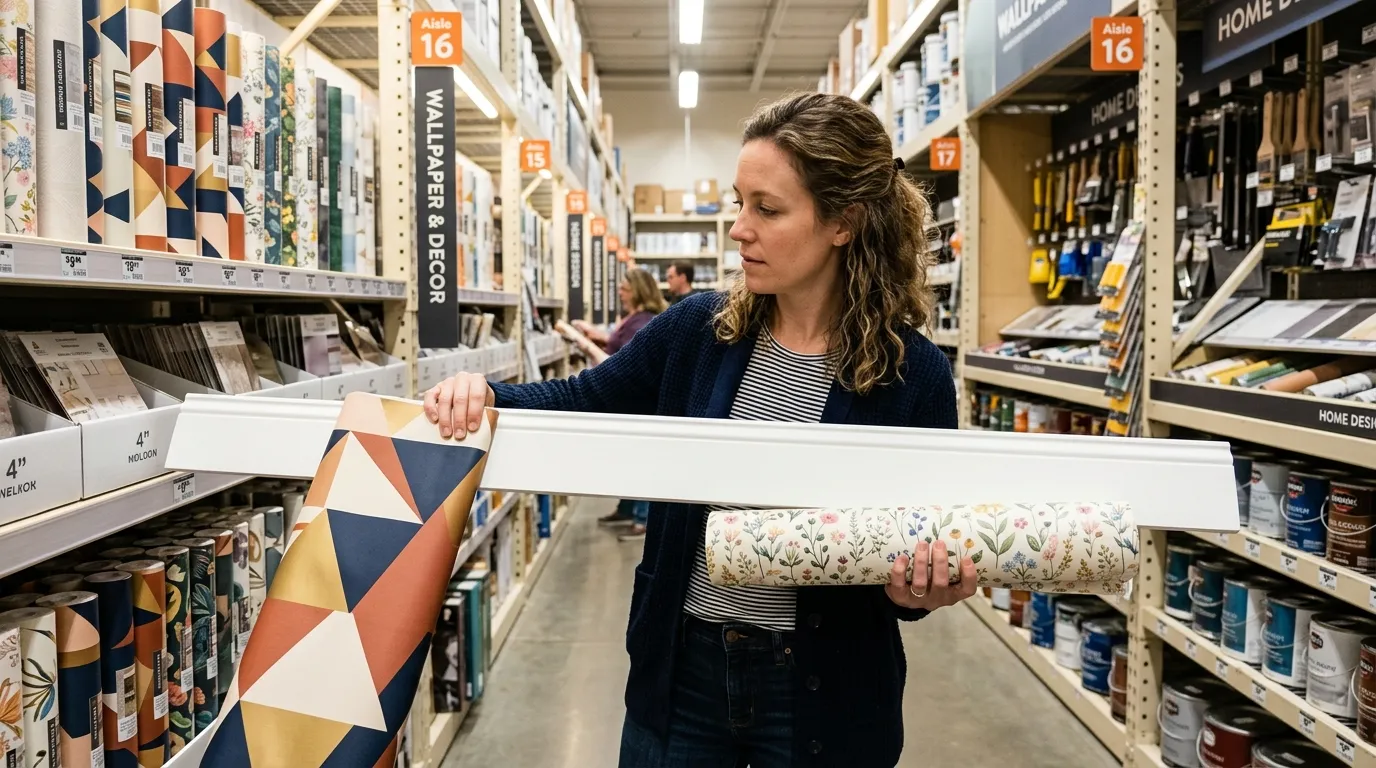 How to easily wallpaper inside picture frame molding