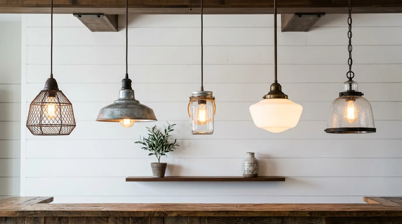 20 Industrial Farmhouse Lighting Finds on a Budget