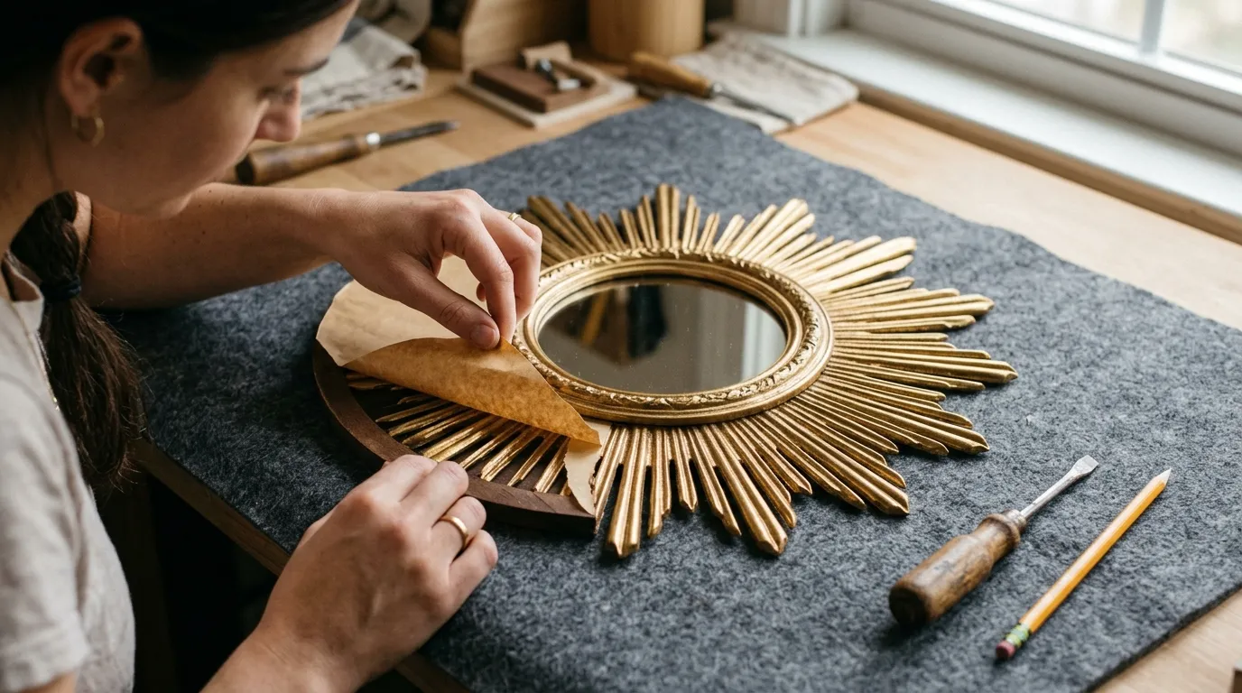 DIY Sunburst Mirror Ceiling Light: Step-by-Step Guide
