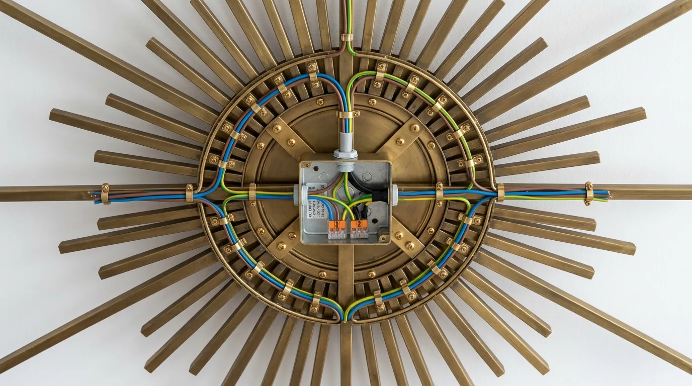 DIY Sunburst Mirror Ceiling Light: Step-by-Step Guide