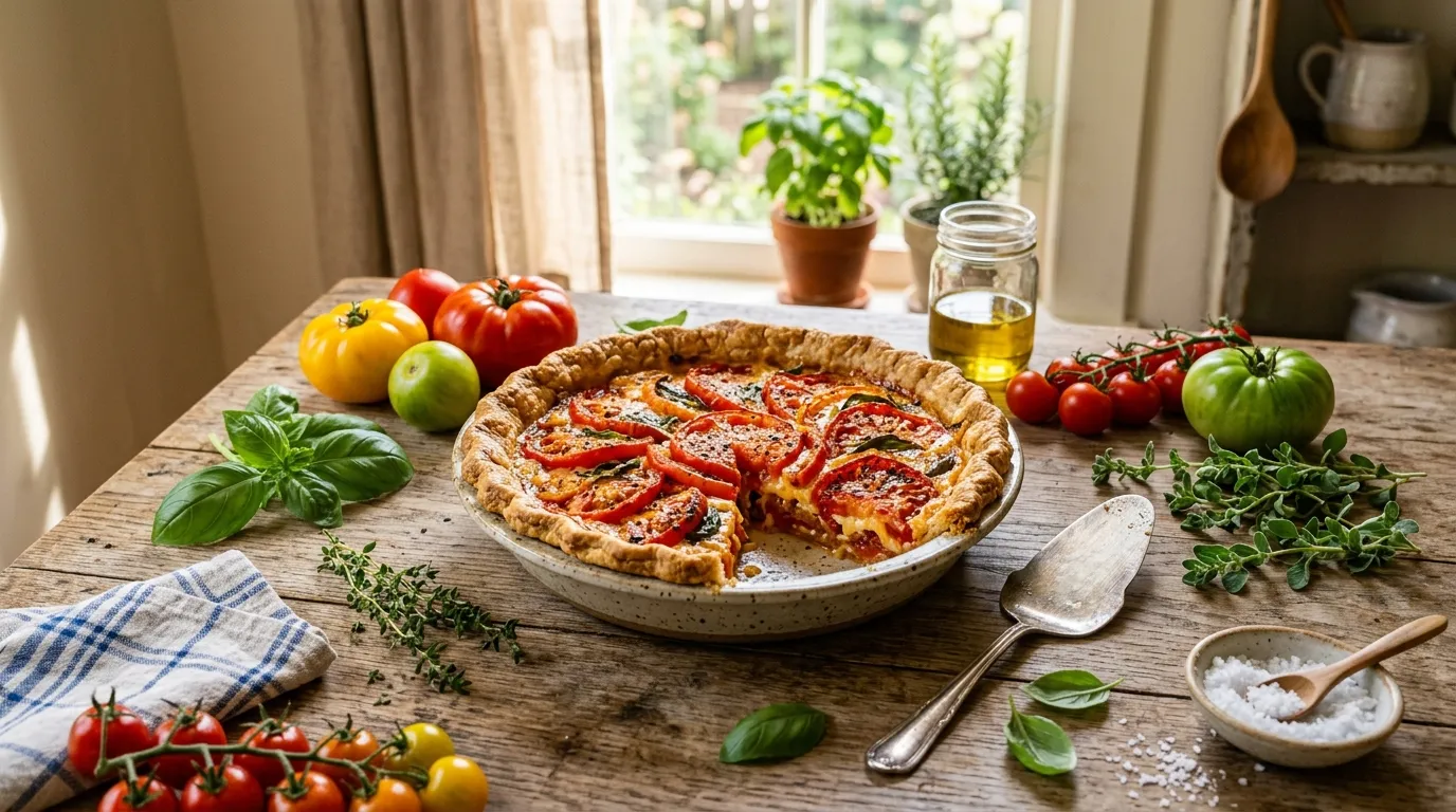 Easy Classic Southern Tomato Pie From Scratch