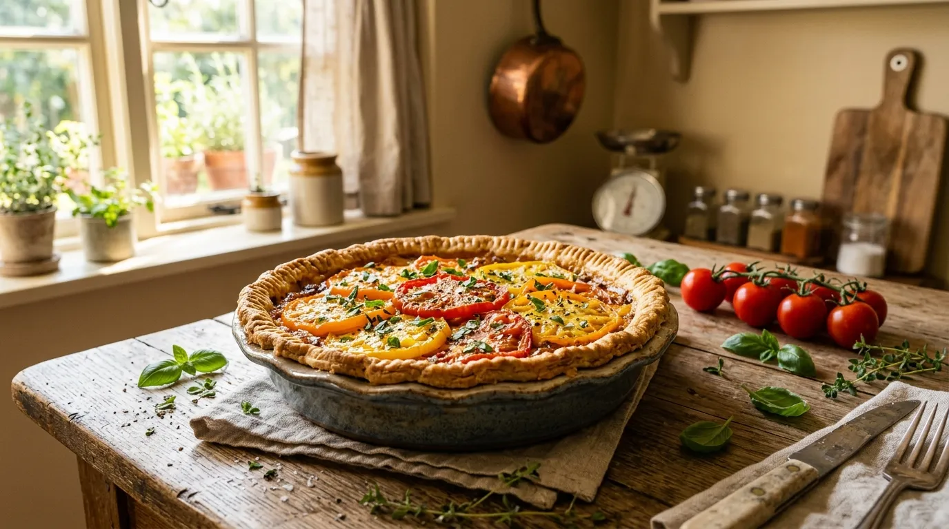 Easy Classic Southern Tomato Pie From Scratch