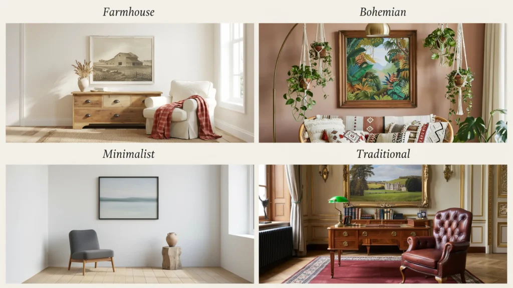 How Do Vintage Landscapes Fit Different Decor Styles