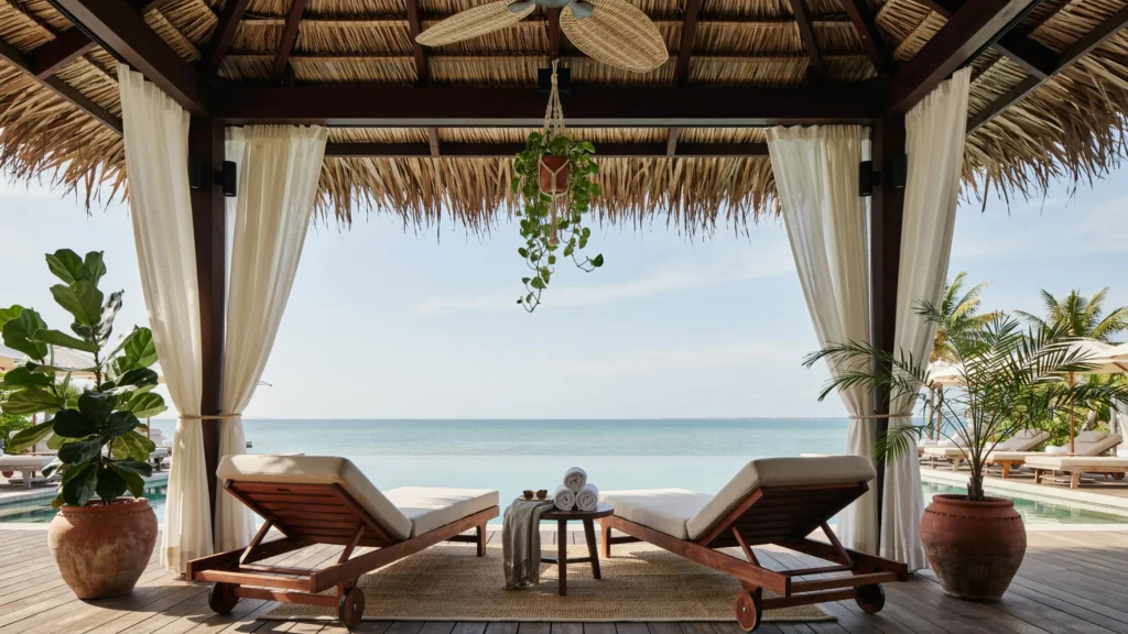 How Do You Create a Coastal Curtain-Draped Cabana