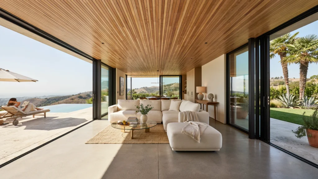 How Do You Design a Glass-Enclosed Contemporary Cabana