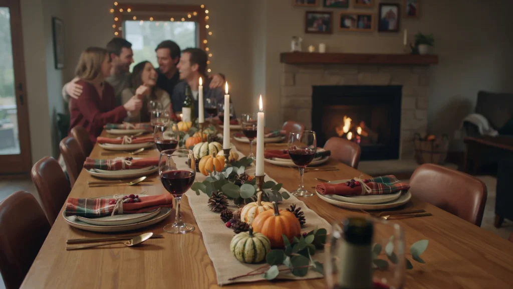 How can you bring fall into the kitchen and dining area