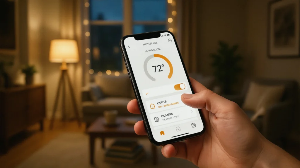 How can you optimize your cozy decor with smart technology