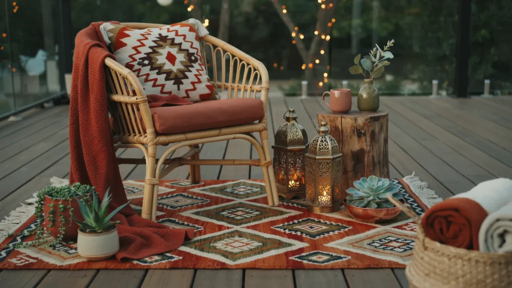 How do personal touches make a patio feel like home