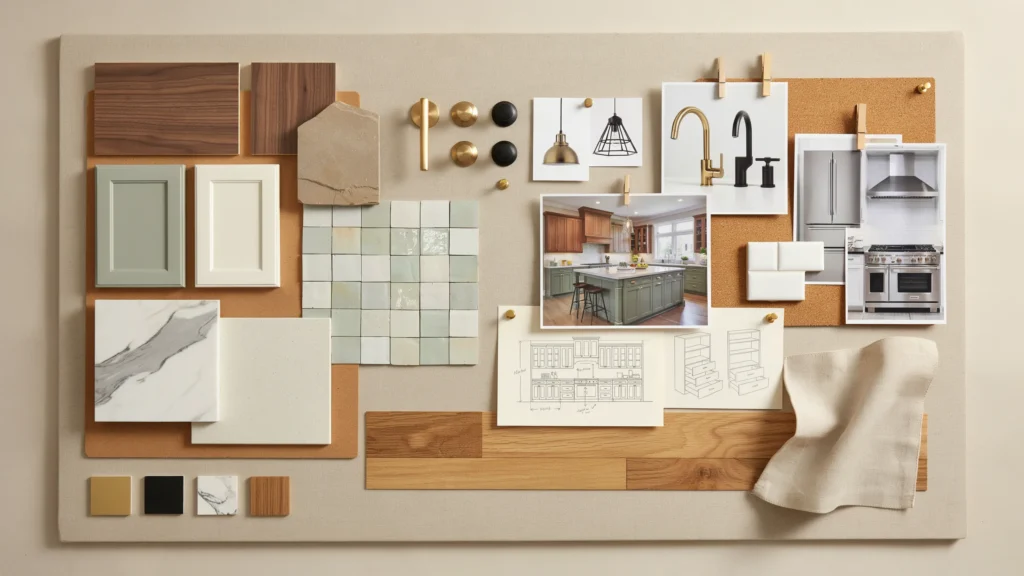 How do you build a mood board for a kitchen renovation