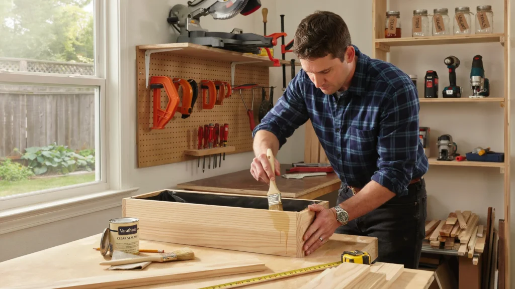 How do you finish and weatherproof your box