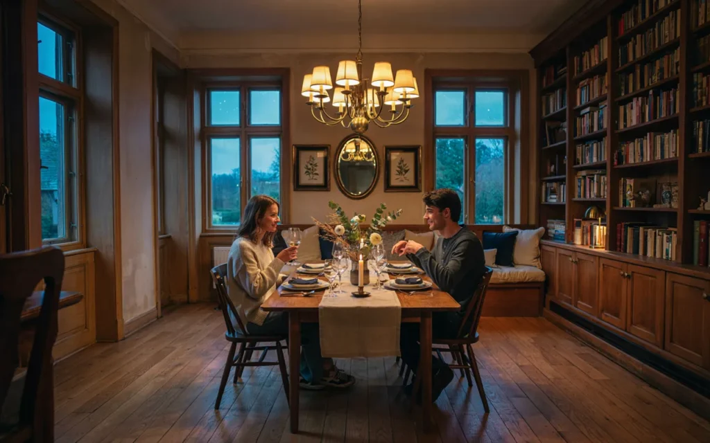 How much light does a shaded chandelier give off