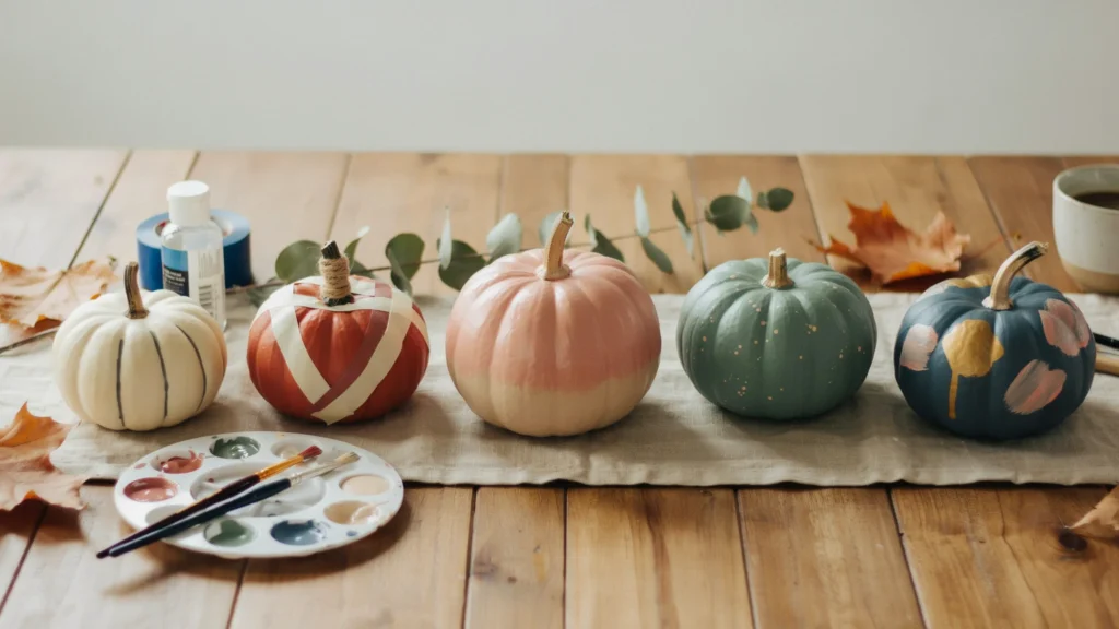 How to Paint Modern Pumpkins 5 Different Ways