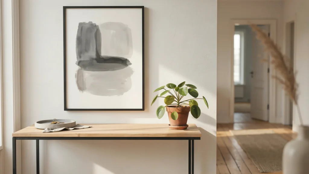 How to style a console table for a sleek look
