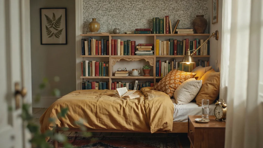 The Book Lover's Dream with Headboard Shelving
