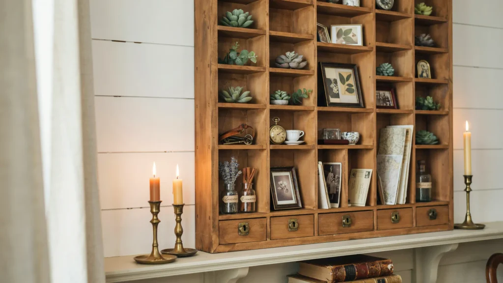 What Is a Vintage Printer's Tray (and Why Use It for Decor)