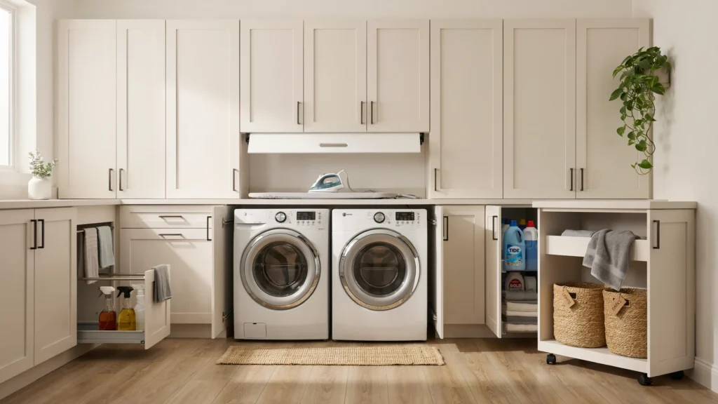 What are the best hidden storage ideas with cabinetry and built-ins