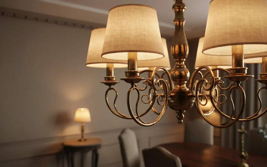What is a shaded chandelier