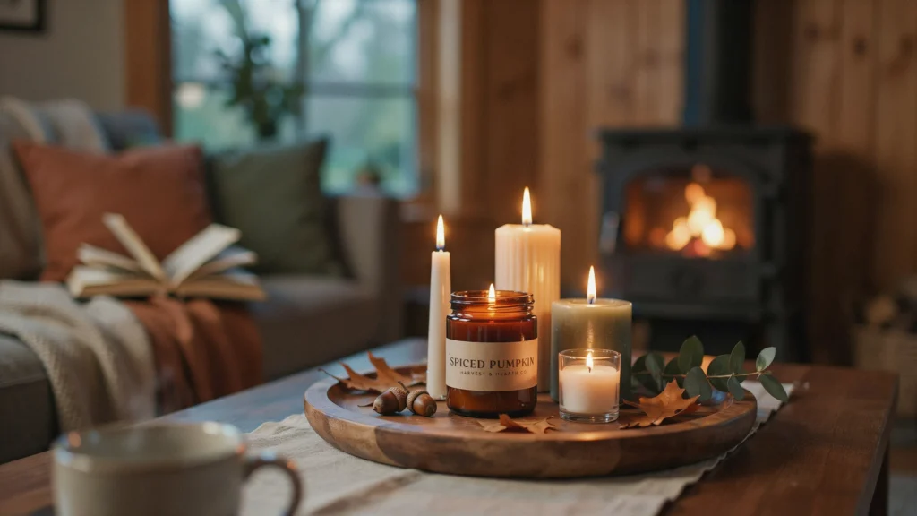 What scents and lighting create the best fall ambiance