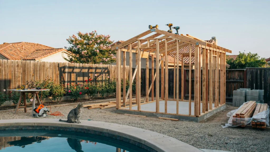 What should you consider before building a DIY cabana