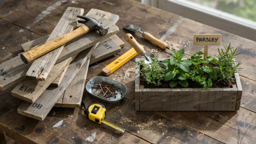 Why build a window box from scrap wood