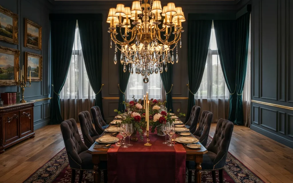 Why splurge on a shaded chandelier