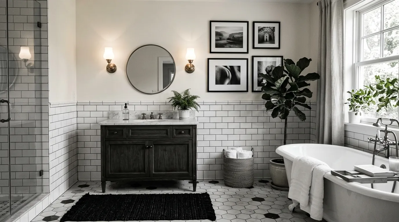 Black and White Bathroom Refresh Ideas That Last