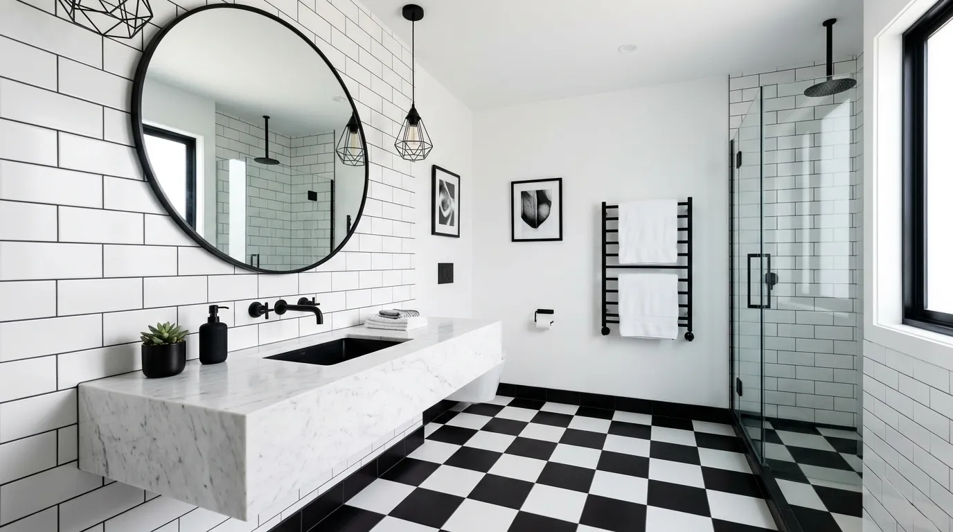 Black and White Bathroom Refresh Ideas That Last