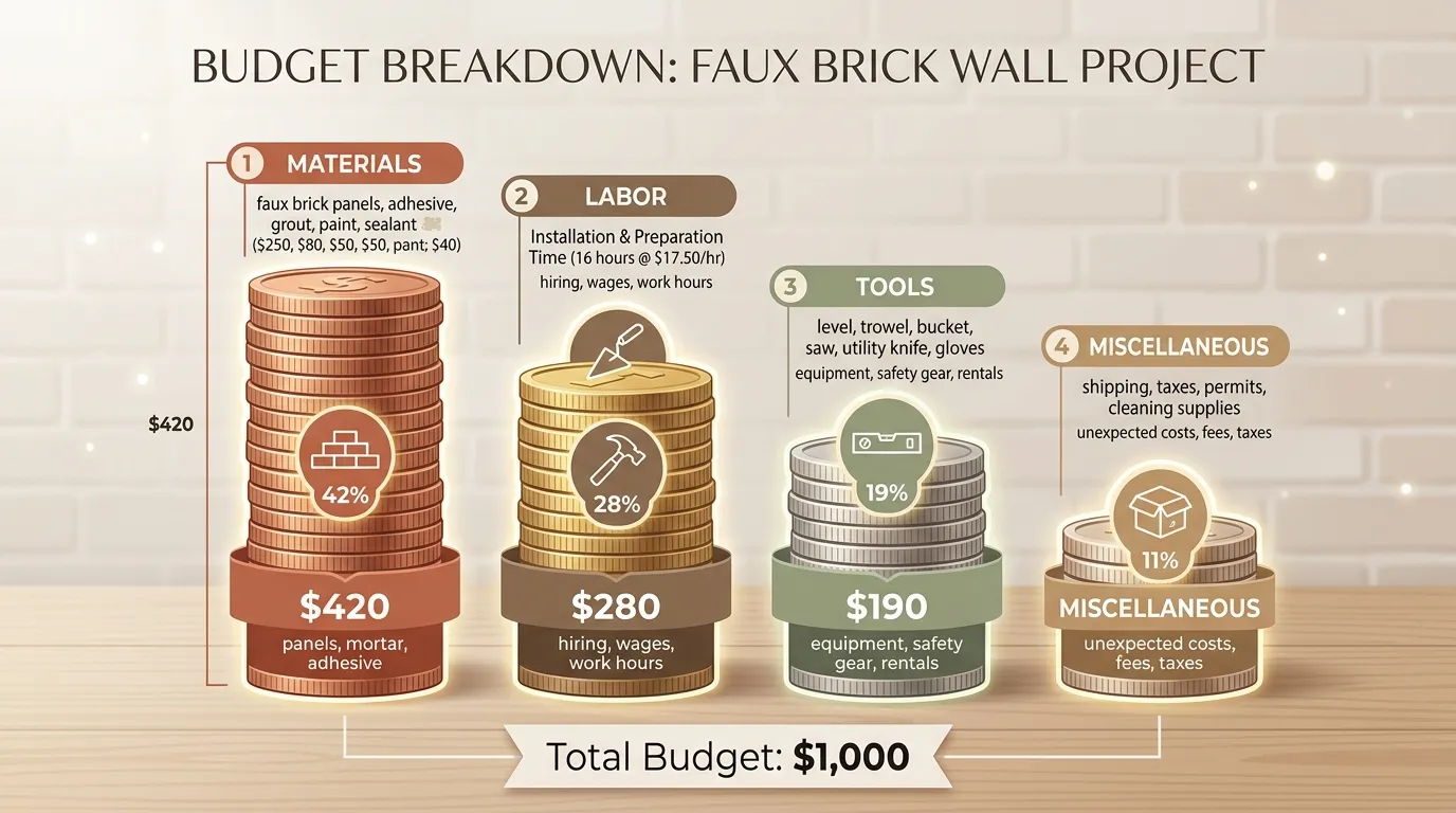 Budget Faux Brick Walls for Your Home Gym Shed