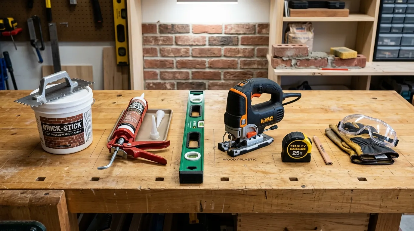 Budget Faux Brick Walls for Your Home Gym Shed
