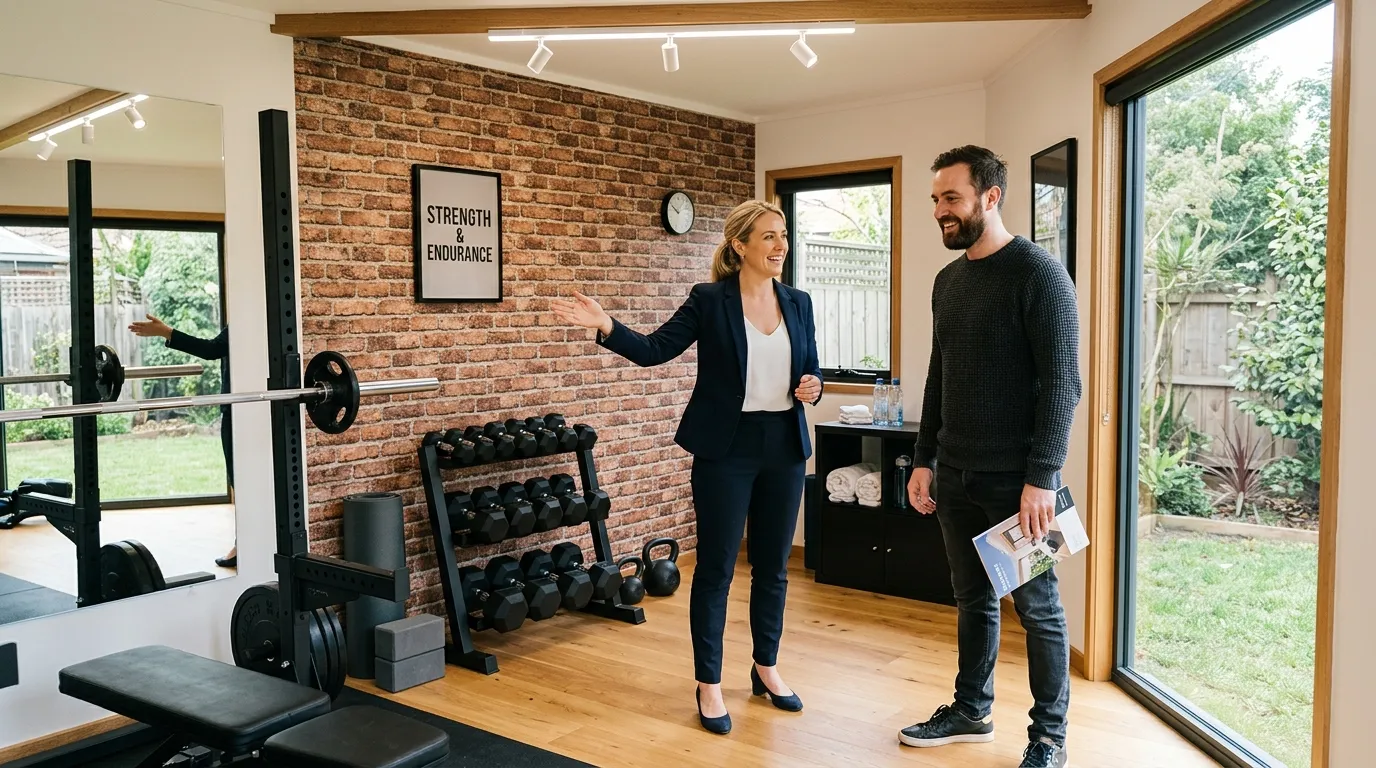 Budget Faux Brick Walls for Your Home Gym Shed