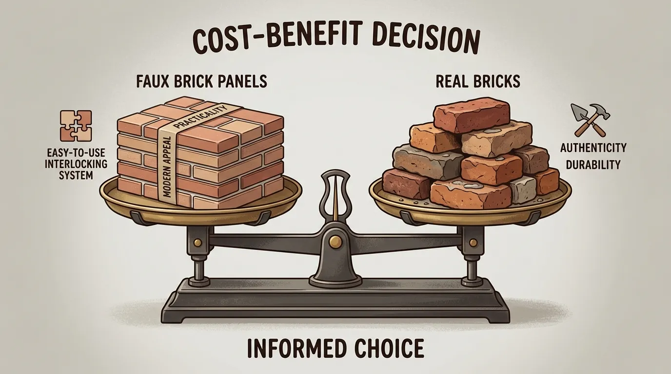 Budget Faux Brick Walls for Your Home Gym Shed